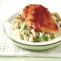 Broiled BBQ Chicken with Brown Rice Pilaf image