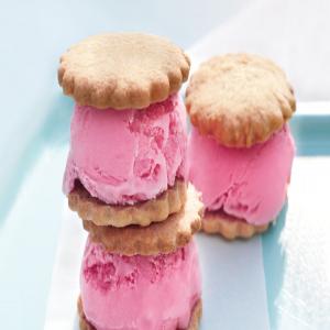 Ice Cream Sandwiches with Raspberry Frozen Yogurt image
