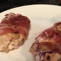 Prosciutto-Wrapped Chicken with Figs and Goat Cheese image