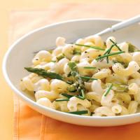 Pasta with Goat Cheese and Roasted Asparagus image