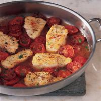 Braised Cod with Plum Tomatoes image