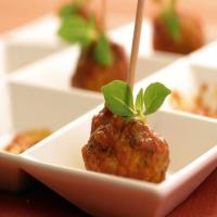 Italian Cocktail Meatballs with Herbs and Ricotta image