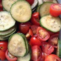 Cool Summer Cucumber and Tomato Toss image