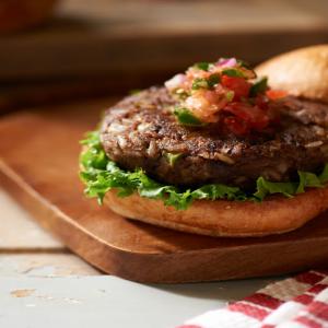 Black Bean Burger with Fresh Salsa Recipe - (4.2/5)_image