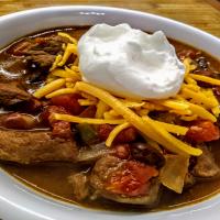 Slow-Cooked Stew Meat Chili_image