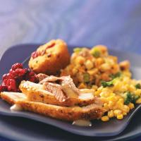 Turkey with Vegetable Sausage Stuffing_image