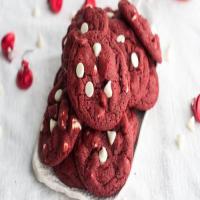 Red Velvet White Chocolate Chip Cookies image