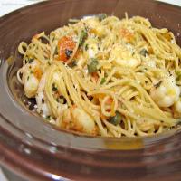 Red Pepper Capellini With Shrimp image