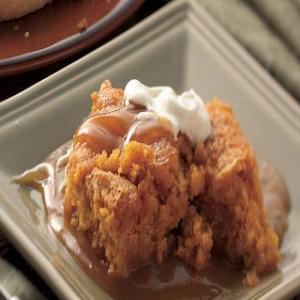 Pumpkin and Spiced-Cider Pudding Cake image
