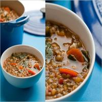 Lentil Minestrone With Greens image