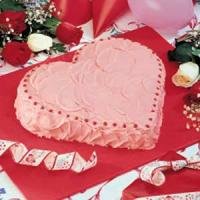 Strawberry Heart Cake image