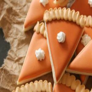 Mini Pumpkin Pie Slice Cookies_image
