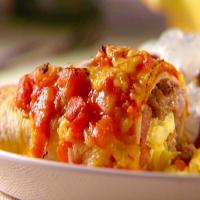 Breakfast Enchiladas with Red Sauce image