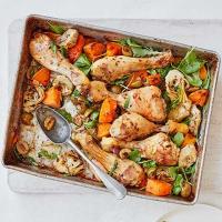 Oregano chicken & squash traybake image