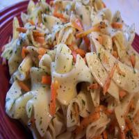 Noodles and Shredded Herbed Carrots_image