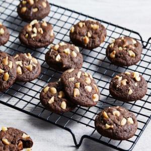 Chocolate-Peanut Butter Chip Cookies with Peanuts image