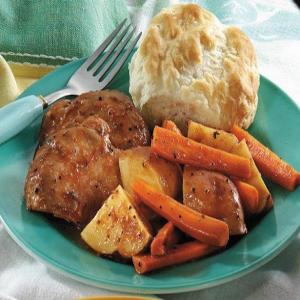 Slow Cooker Barbecued Turkey and Vegetables_image