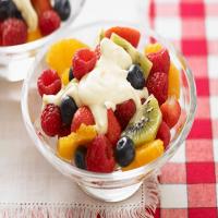 Fruit Salad with Creamy Sauce_image