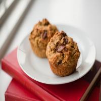 Low-Fat Banana Oatmeal Chocolate Chip Muffins image