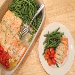 One Pan Baked Salmon & Vegetables Recipe - (4.4/5)_image