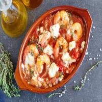 Shrimp with Tomatoes and Feta image