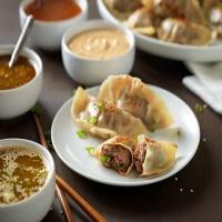 Beef Pot Stickers with Dipping Sauces_image