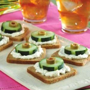 Cucumber and Olive Appetizers image