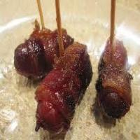 Bacon wrapped mini sausages image