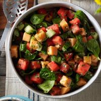 Watermelon and Spinach Salad image
