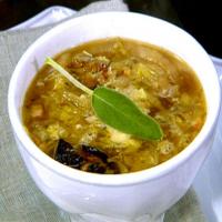 Brothy Pumpkin Soup with Pancetta and Cabbage_image