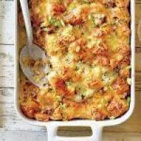 Cheesy Sausage and Croissant Casserole_image