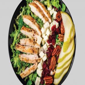 Chicken-Feta-Pear Salad with Frisee Lettuce_image