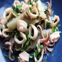 Braised Squid With Artichokes_image