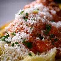 Microwave Spaghetti Squash & Meatballs Recipe by Tasty_image