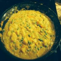 Potato Curry With Peas and Carrots image