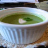 Fresh Pea Soup With Mint_image