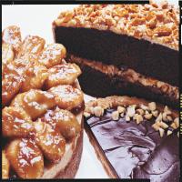 Chocolate Cake with Milk Chocolate-Peanut Butter Frosting and Peanut Butter Brittle_image