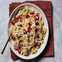 Creamy Corn and Tomato Pasta Salad image