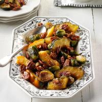 Roasted Acorn Squash & Brussels Sprouts image