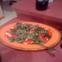 Tomato and Fresh Mozzarella Salad With Arugula & Peppers image