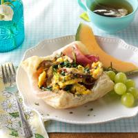 Shiitake Scrambled Eggs in Puff Pastry image