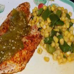 Fried or Grilled Fish with Tomatillo Sauce image