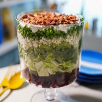 Layered Pea Salad with Creamy Herb Dressing image