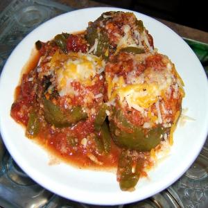 Meatless Stuffed Bell Peppers image