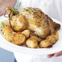 Slow-roast chicken with homemade gravy image