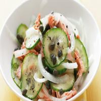 Onion and Cucumber Salad with Salmon_image