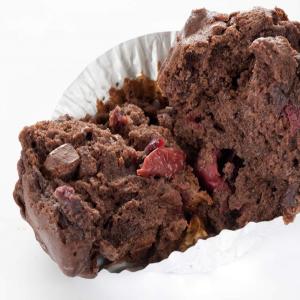 Double Chocolate- Cranberry Muffins_image