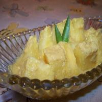 Fresh Pineapple With Rum Sauce_image