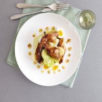 Roast quail, tangled leek & potato vinaigrette_image