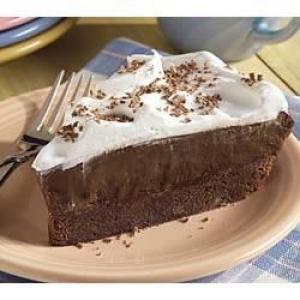 Brownie Bottom Pudding Pie_image